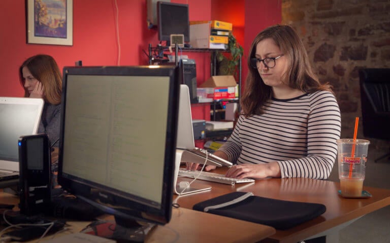 Website Hosting & Support Manager Lilly hard at work