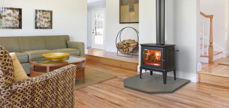 image of furnace in living room