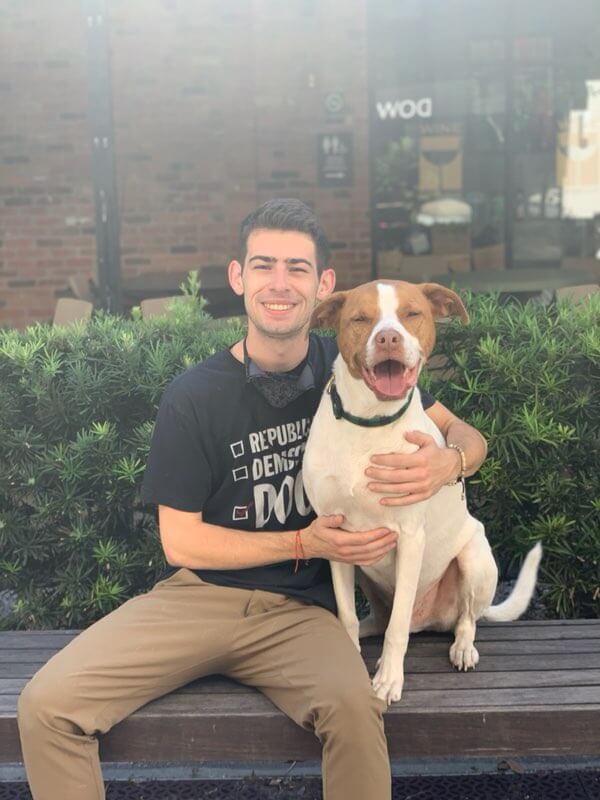 Tyler and his dog