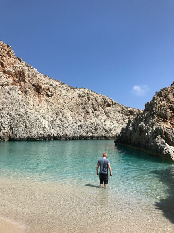 Josh Kirkpatrick standing in a body of water