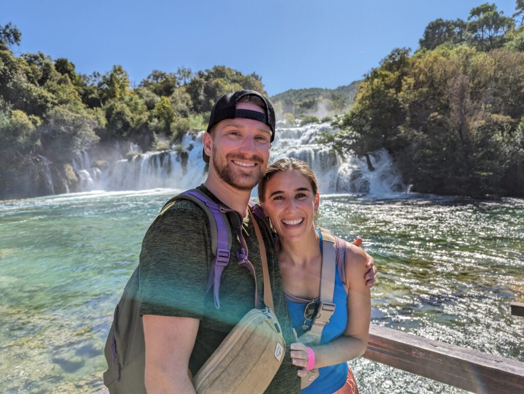 Abby and Husband at Krka National Park